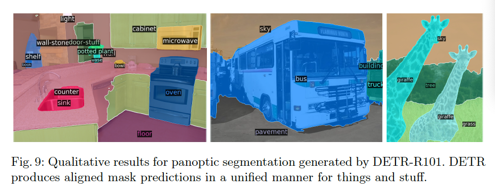 Figure 9: Panoptic Segmentation 결과 예시