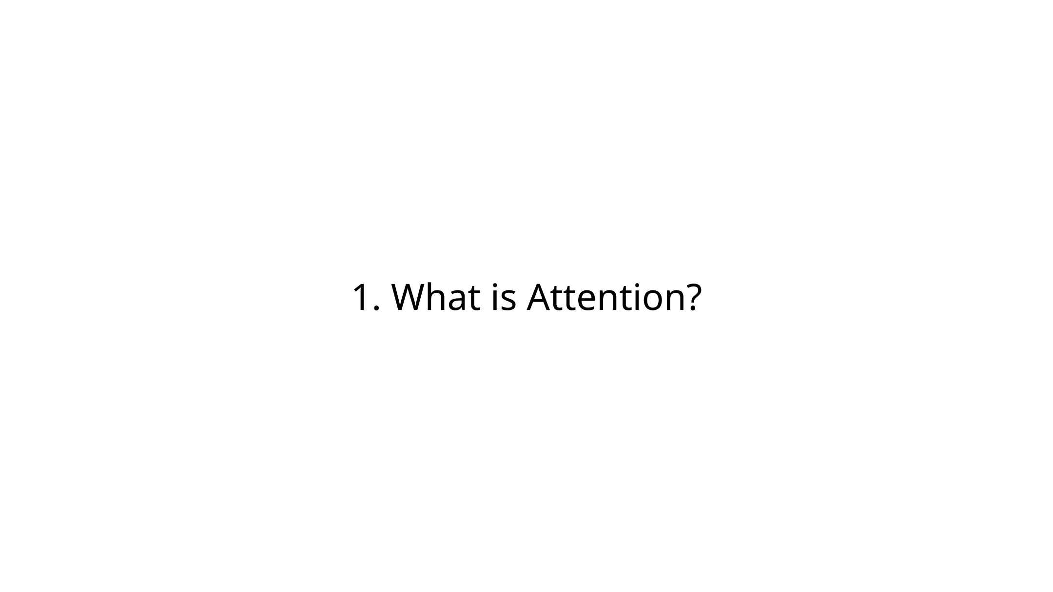 Slide 2: What is Attention?